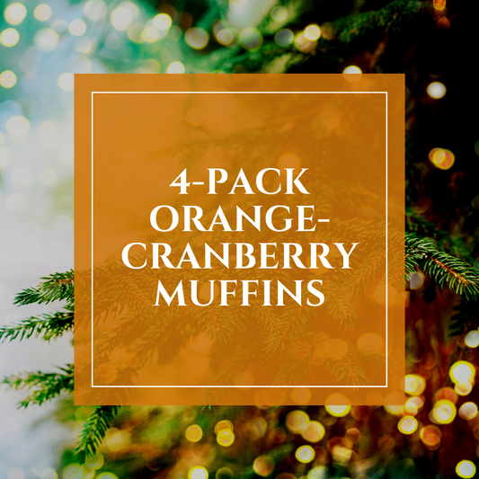 4-Pack Jumbo Orange-Cranberry Muffins Holiday Pre-Order